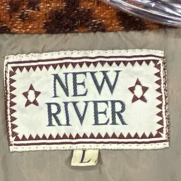 🔥 New River Wool Blend Jacket 🧥 L Western Aztec Vibes - Picture 7 of 12